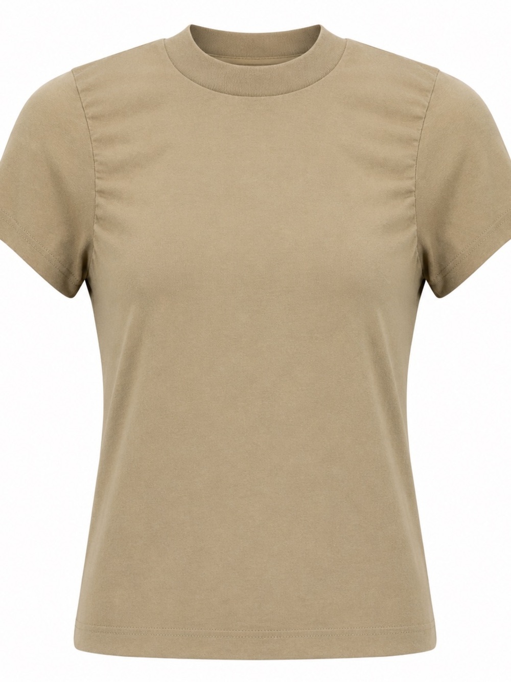 Unisex Military Moisture Wicking Tan T-Shirt USA Made XXS Used